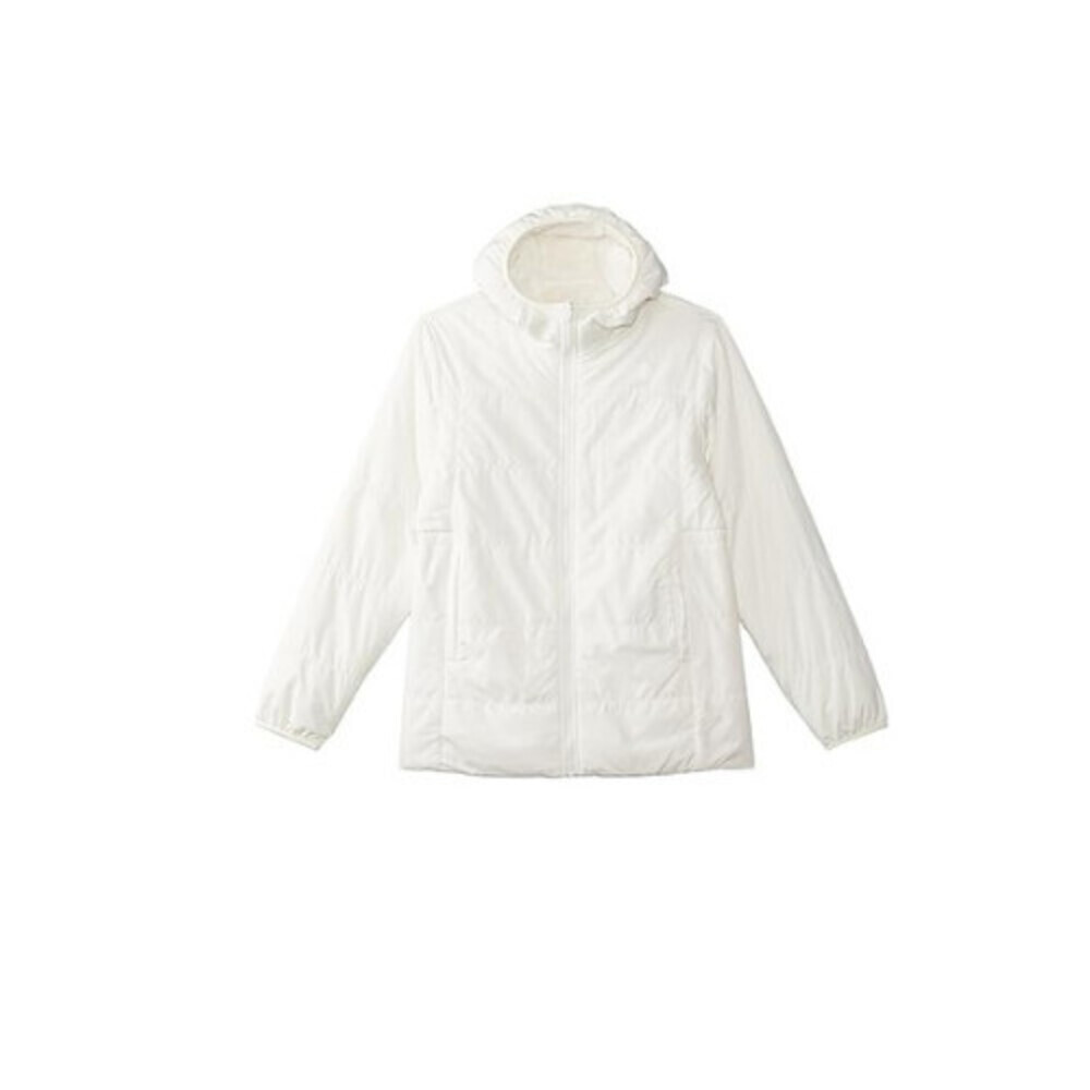 The North Face Reversible Mossbud Jacket Girls Small White Hooded Parka APP2030